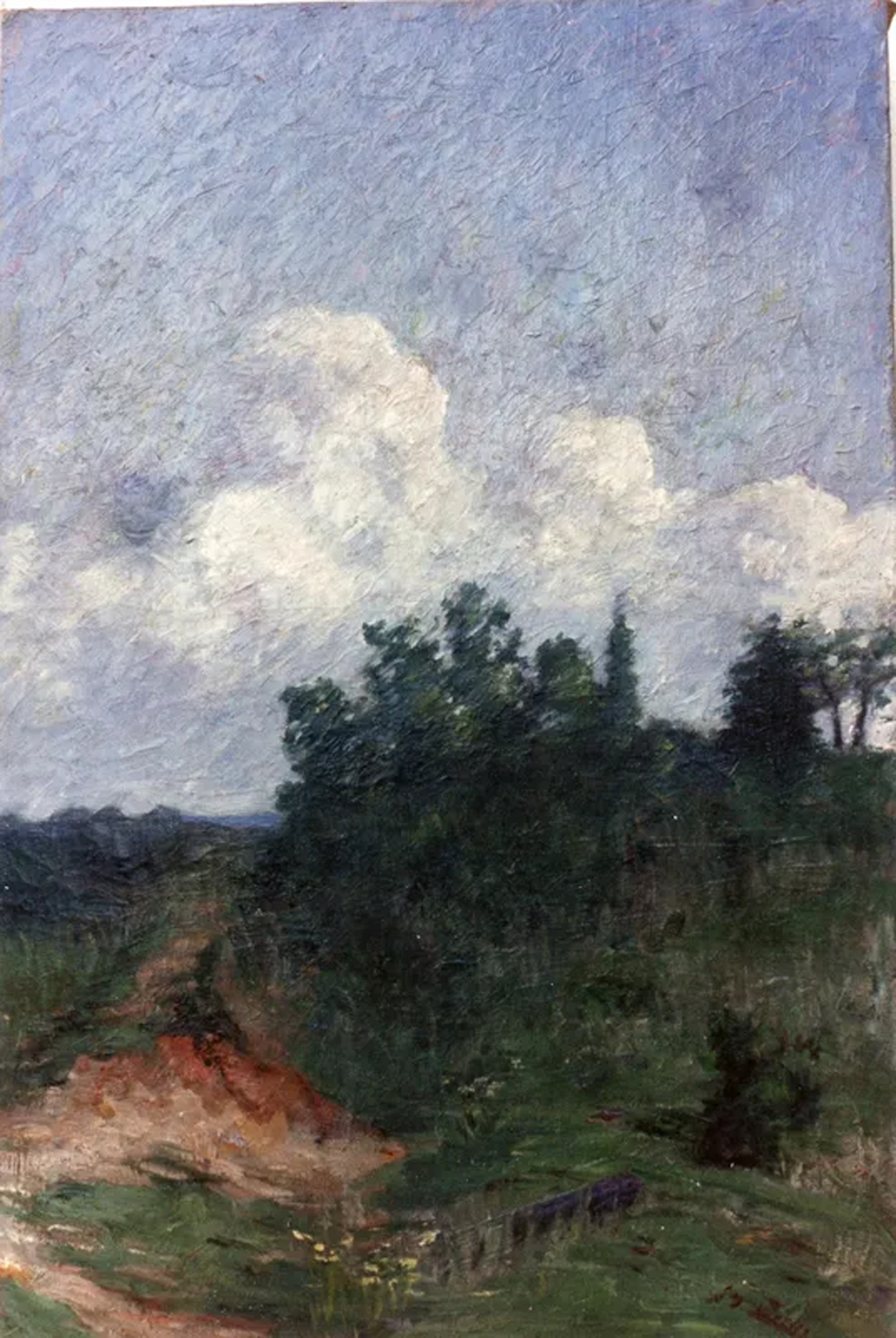 Damaged painting — before restoration #1