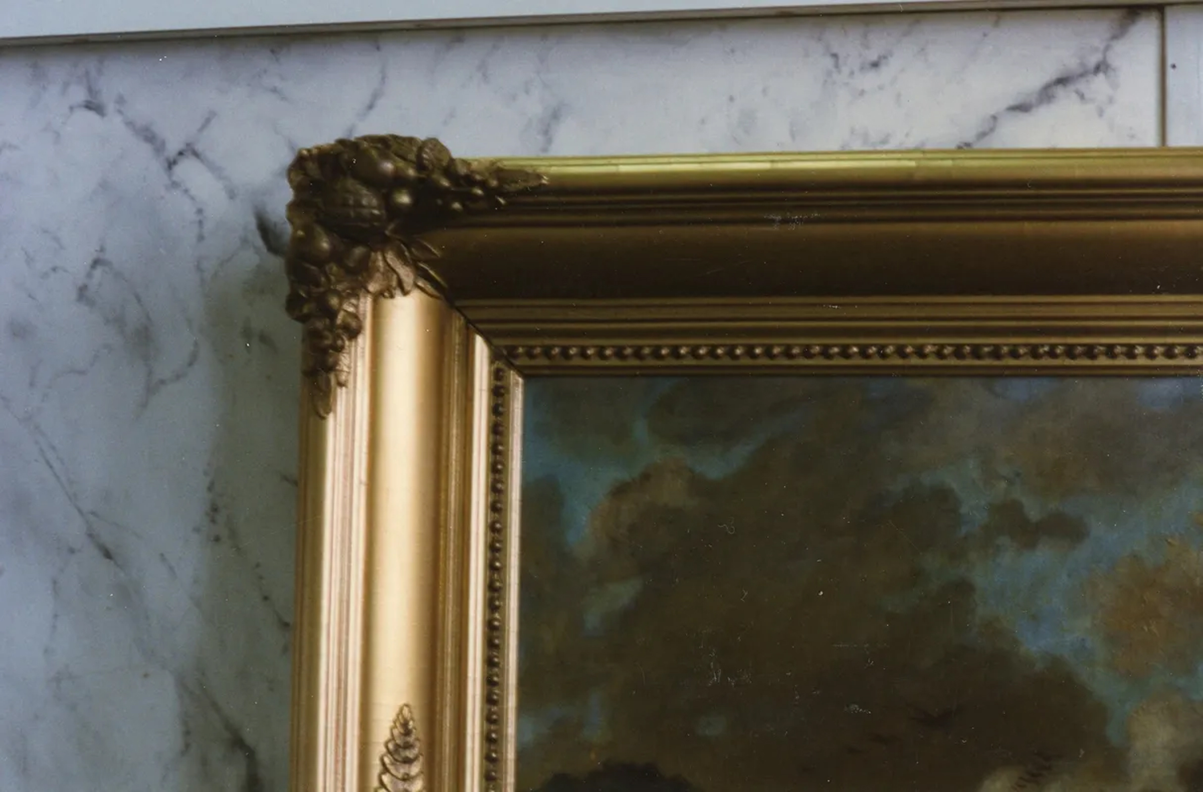 Damaged antique frame, before restoration